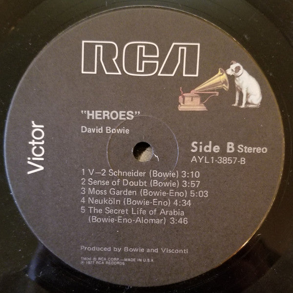 David Bowie : "Heroes" (LP, Album, RE, Ind)