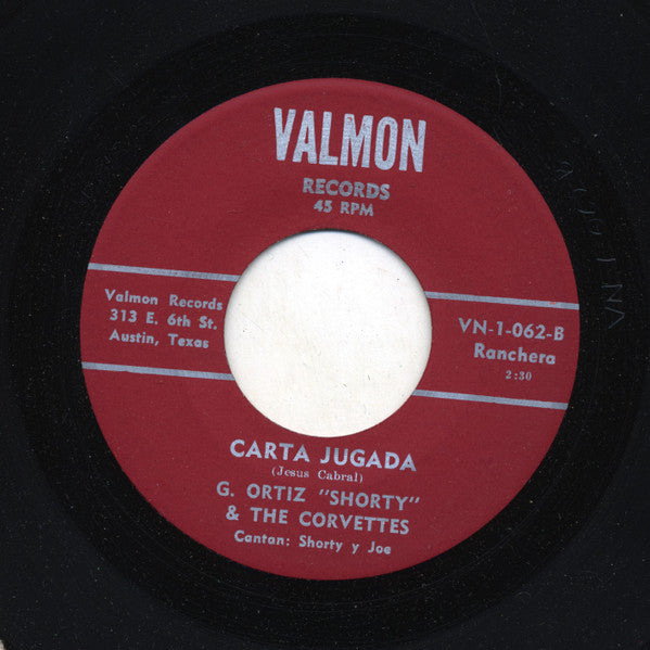G. Ortiz "Shorty" & The Corvettes* : Dos Arbolitos (7", Single)