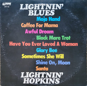 Lightnin' Hopkins : Lightnin' Blues (LP, Album, RE)