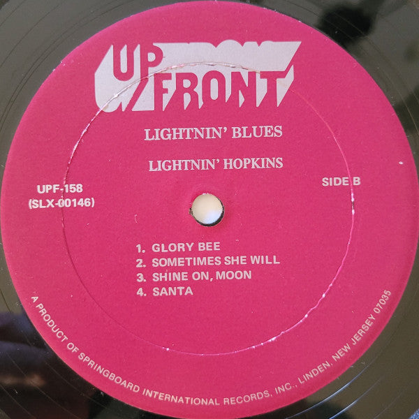 Lightnin' Hopkins : Lightnin' Blues (LP, Album, RE)