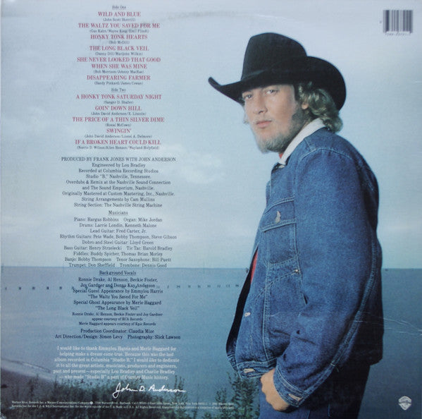 John Anderson (3) : Wild & Blue (LP, Album, Jac)