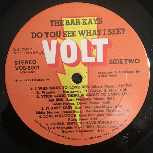 The Bar-Kays* : Do You See What I See? (LP, Album, Promo, Gat)