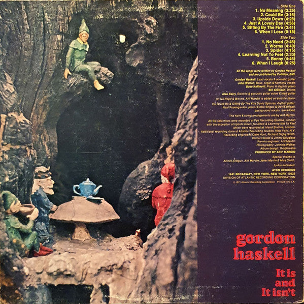 Gordon Haskell : It Is And It Isn't (LP, Album, Promo, RI )