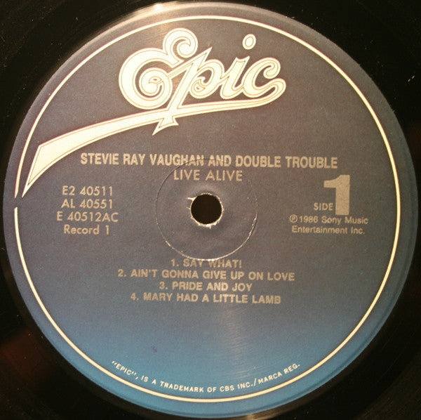Stevie Ray Vaughan And Double Trouble* : Live Alive (2xLP, Album, RE)