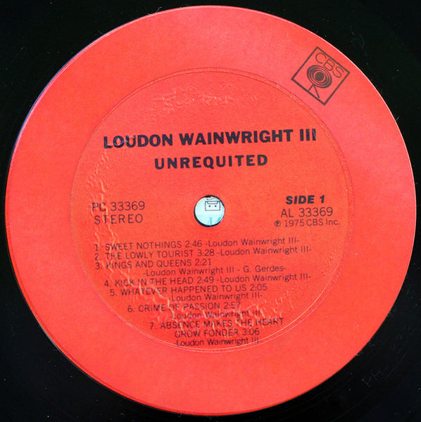 Loudon Wainwright III : Unrequited (LP, Album)