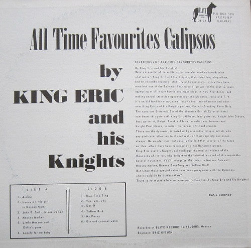 King Eric And His Knights : All Time Favourites Calipsos (LP)