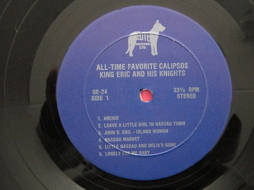 King Eric And His Knights : All Time Favourites Calipsos (LP)