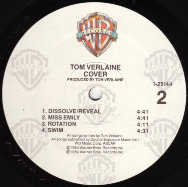 Tom Verlaine : Cover (LP, Album, All)