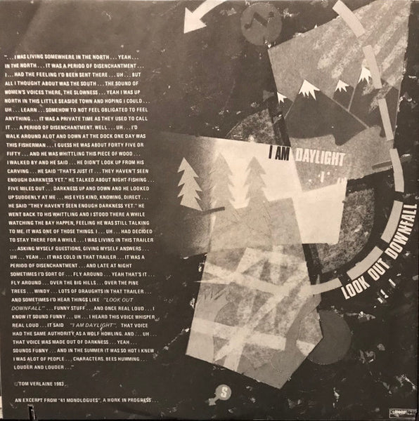 Tom Verlaine : Cover (LP, Album, All)