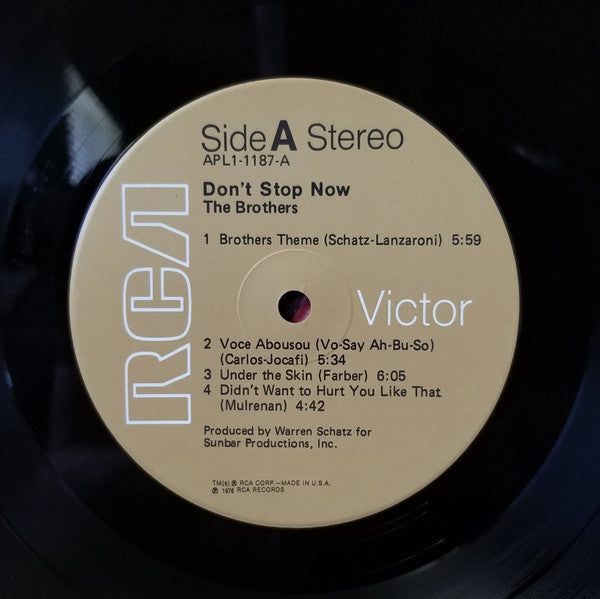 The Brothers : Don't Stop Now (LP, Album)