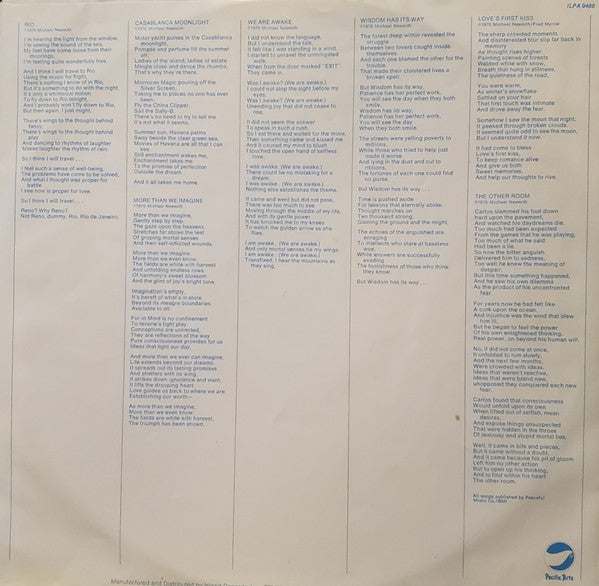 Michael Nesmith : From A Radio Engine To The Photon Wing (LP, Album, Ter)