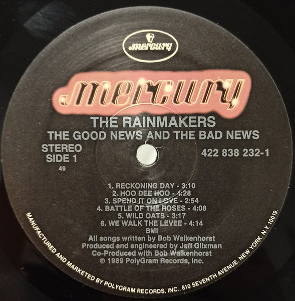 The Rainmakers (2) : The Good News And The Bad News (LP, Album)