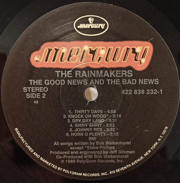The Rainmakers (2) : The Good News And The Bad News (LP, Album)