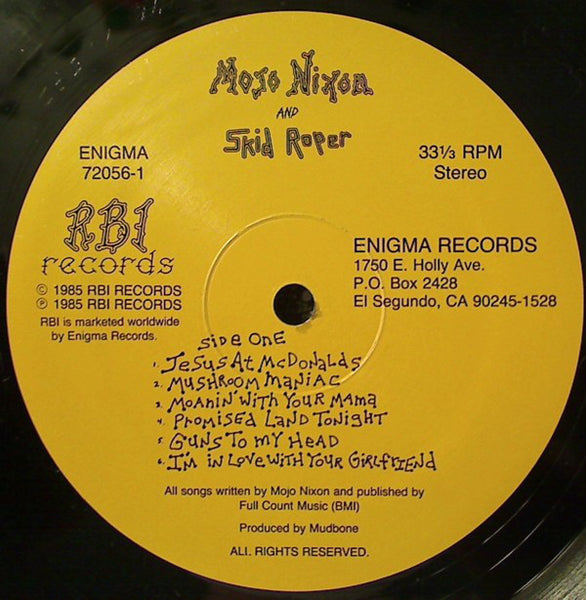 Mojo Nixon And Skid Roper* : Mojo Nixon And Skid Roper (LP, Album)