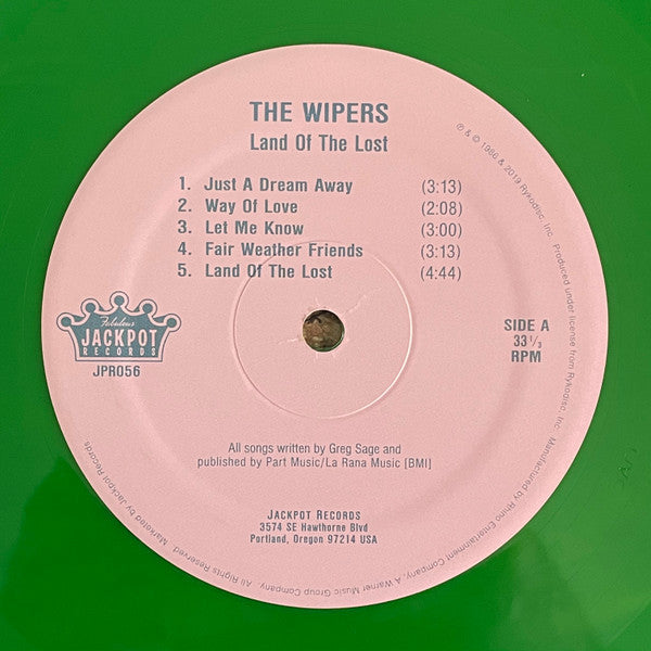 Wipers : Land Of The Lost (LP, Album, Ltd, RE, Gre)