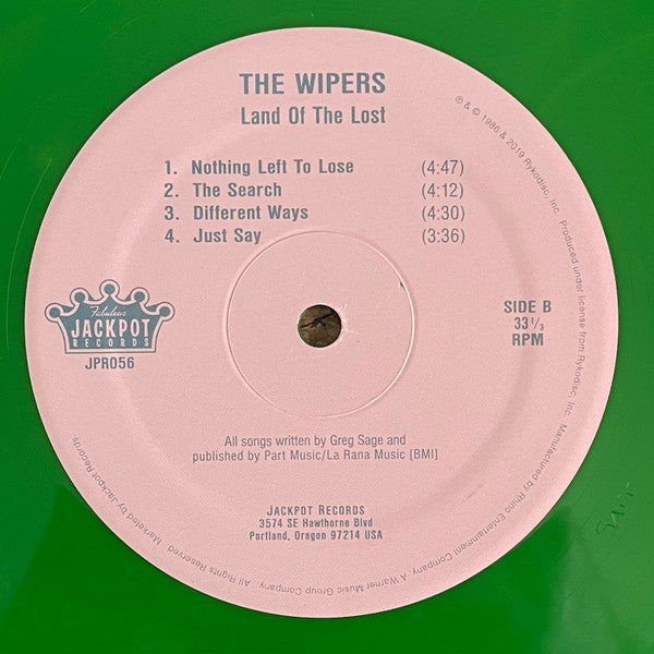 Wipers : Land Of The Lost (LP, Album, Ltd, RE, Gre)