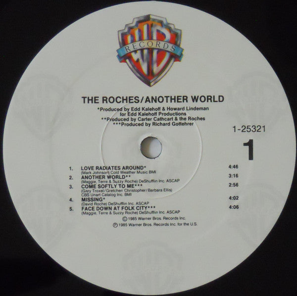 The Roches : Another World (LP, Album, All)