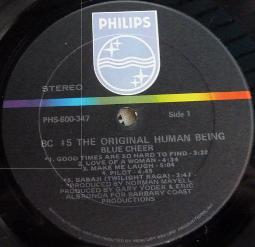 Blue Cheer : BC #5 The Original Human Being (LP, Album)