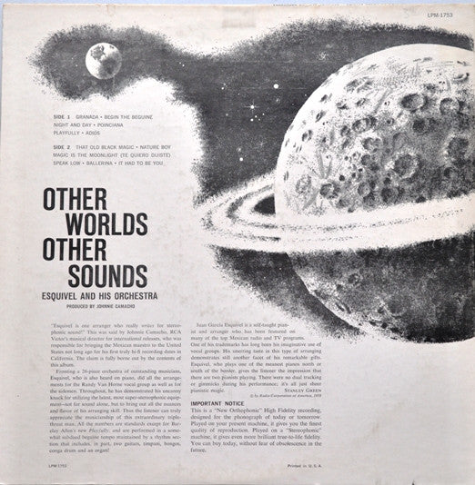 Esquivel And His Orchestra : Other Worlds Other Sounds (LP, Album, Mono, Ind)
