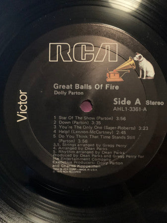 Dolly Parton : Great Balls Of Fire (LP, Album, Gat)