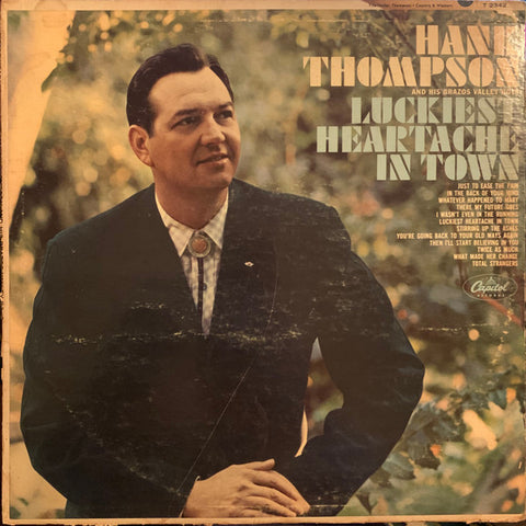 Hank Thompson And His Brazos Valley Boys : Luckiest Heartache In Town (LP, Mono)