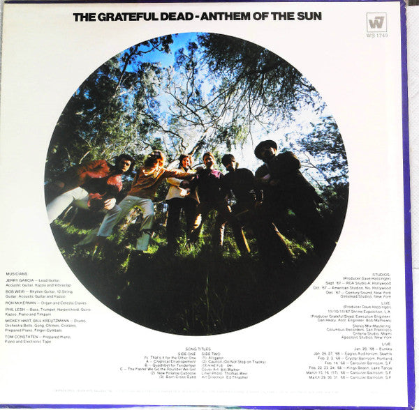 The Grateful Dead : Anthem Of The Sun (LP, Album, RE)
