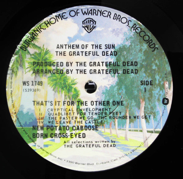 The Grateful Dead : Anthem Of The Sun (LP, Album, RE)