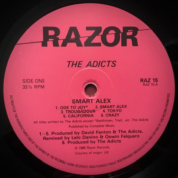 The Adicts : Smart Alex (LP, Album)