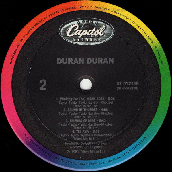 Duran Duran : Duran Duran (LP, Album, Club, RE, Col)