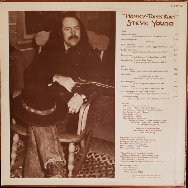 Steve Young (2) : Honky-Tonk Man (LP, Album)