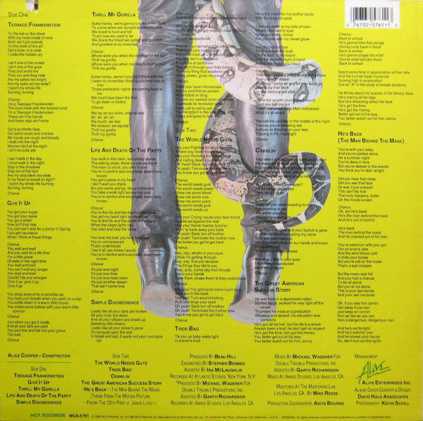 Alice Cooper (2) : Constrictor (LP, Album)