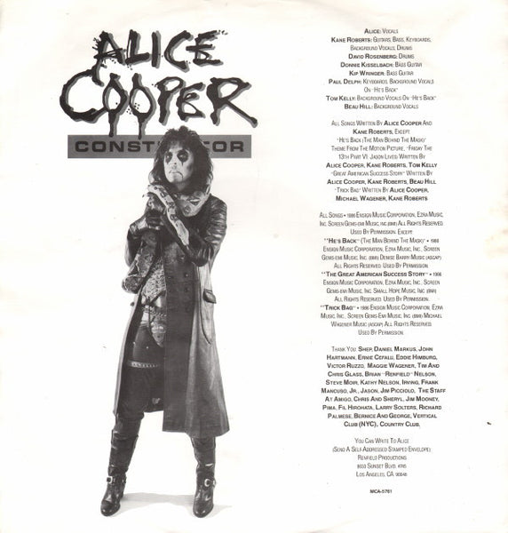 Alice Cooper (2) : Constrictor (LP, Album)