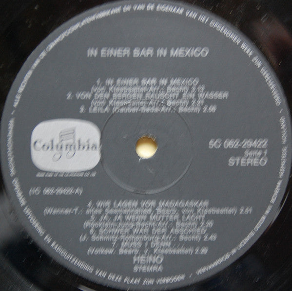 Heino : In Einer Bar In Mexico - Seine Großen Erfolge Nr. 2 (LP, Comp)