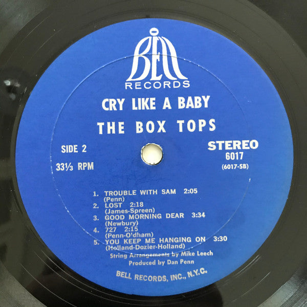 Box Tops : Cry Like A Baby (LP, Album, M/Print, Mon)