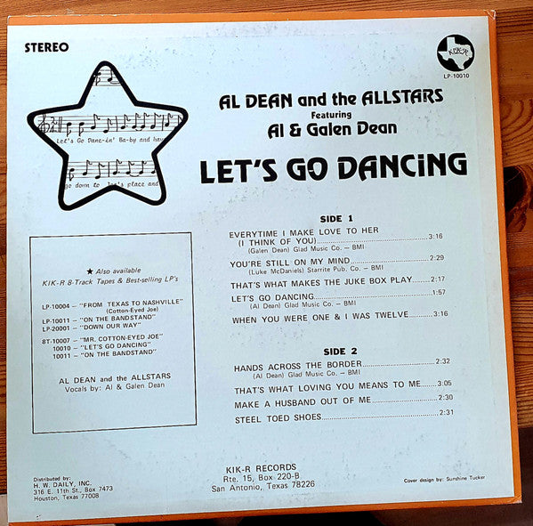 Al Dean & The All Stars : Let's Go Dancing (LP)