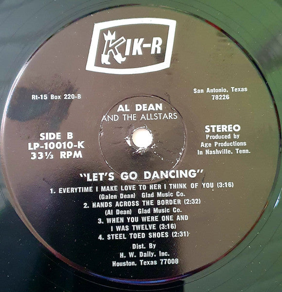 Al Dean & The All Stars : Let's Go Dancing (LP)