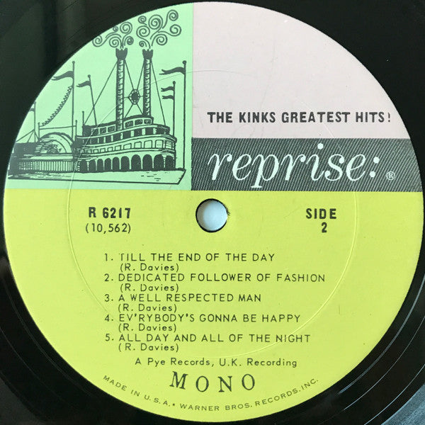 The Kinks : The Kinks Greatest Hits! (LP, Comp, Mono)