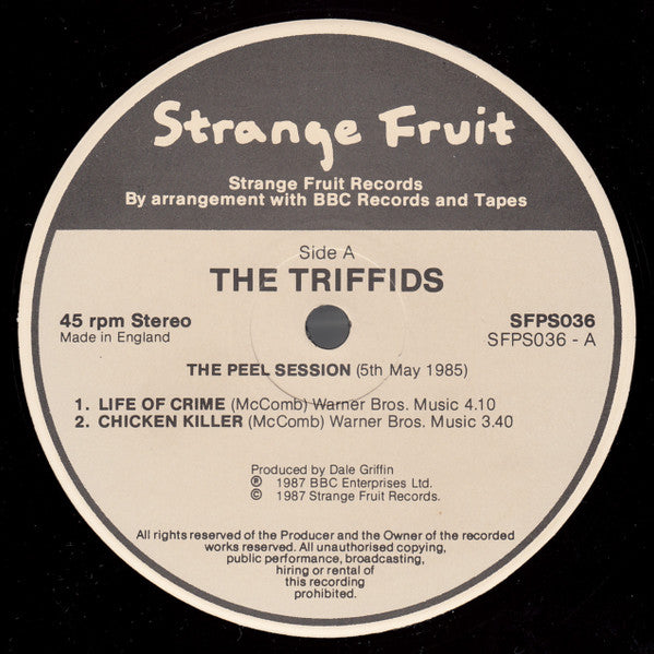 The Triffids : The Peel Sessions (12", Ltd)