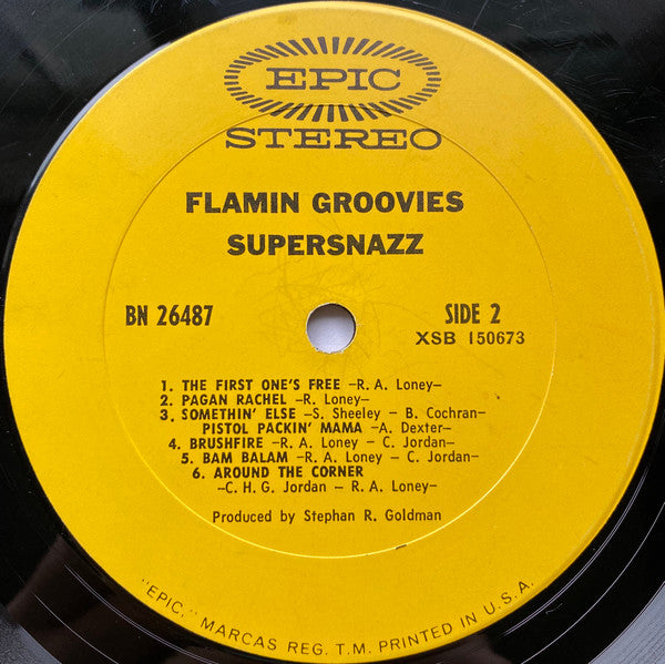 The Flamin' Groovies : Supersnazz (LP, Album, Ter)