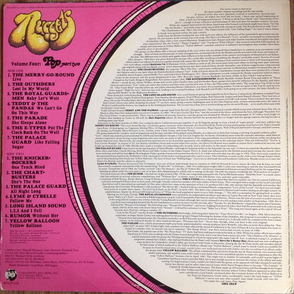 Various : Nuggets Volume Four: Pop Part Two (LP, Comp)