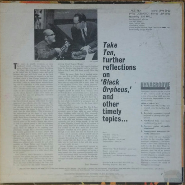 Paul Desmond : Take Ten (LP, Album, Mono)