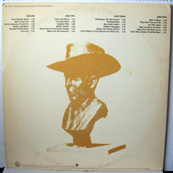 Hank Williams : 24 Of Hank Williams' Greatest Hits (2xLP, Comp, RE, Gat)