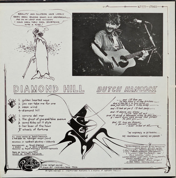 Butch Hancock : Diamond Hill (LP, Album)