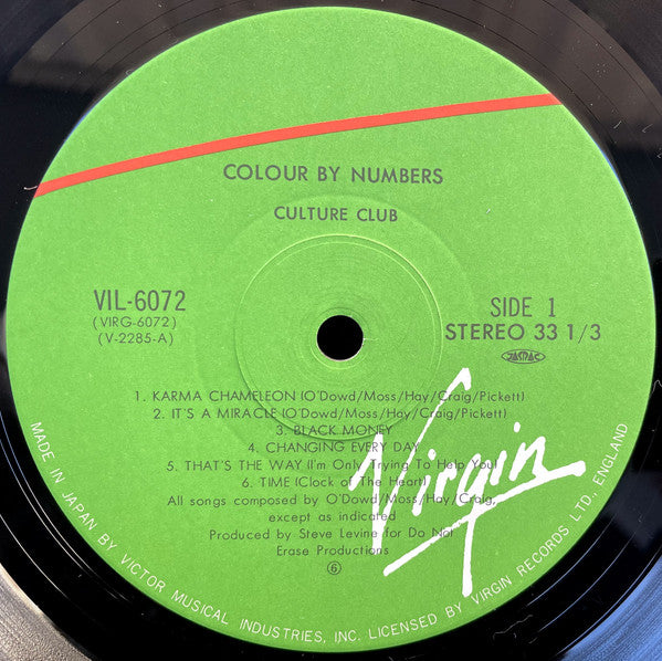 Culture Club = カルチャー・クラブ* : Colour By Numbers = カラー・バイ・ナンバーズ (LP, Album)
