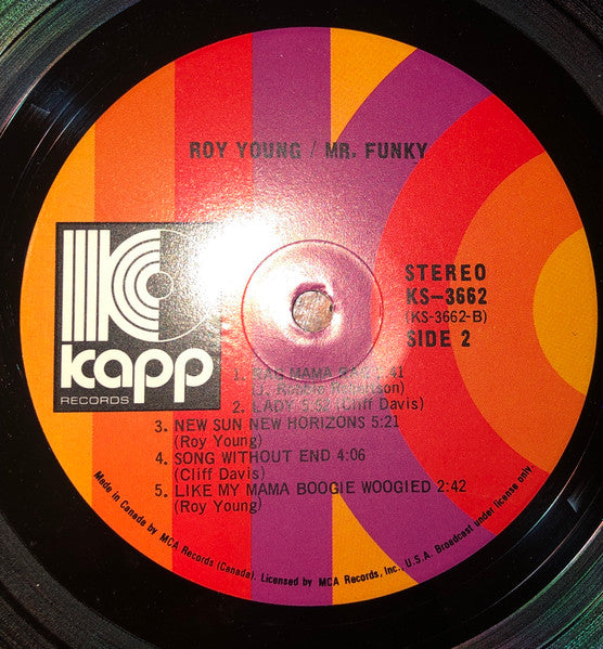 Roy Young : Mr. Funky (LP, Album)