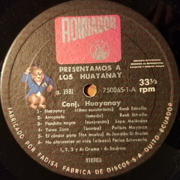 Los Huayanay : Presentamos A Los Huayanay (LP, Album, RP)