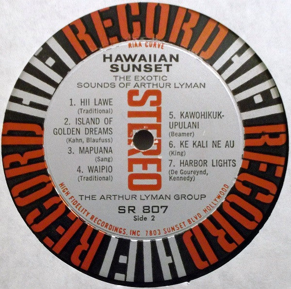 Arthur Lyman : Hawaiian Sunset (LP, Album)