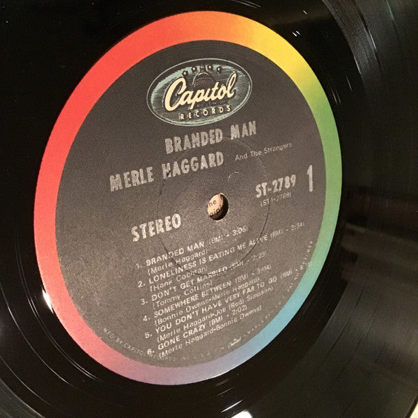 Merle Haggard And The Strangers (5) : Branded Man (LP, Album)