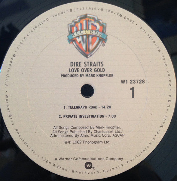 Dire Straits : Love Over Gold (LP, Album, Club)