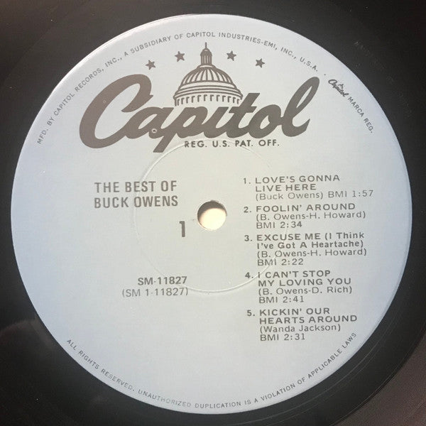 Buck Owens : The Best Of Buck Owens (LP, Comp, RE, Jac)